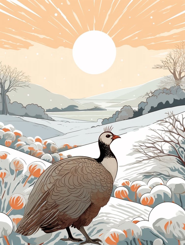 Winter Bird Painting Turkey 1