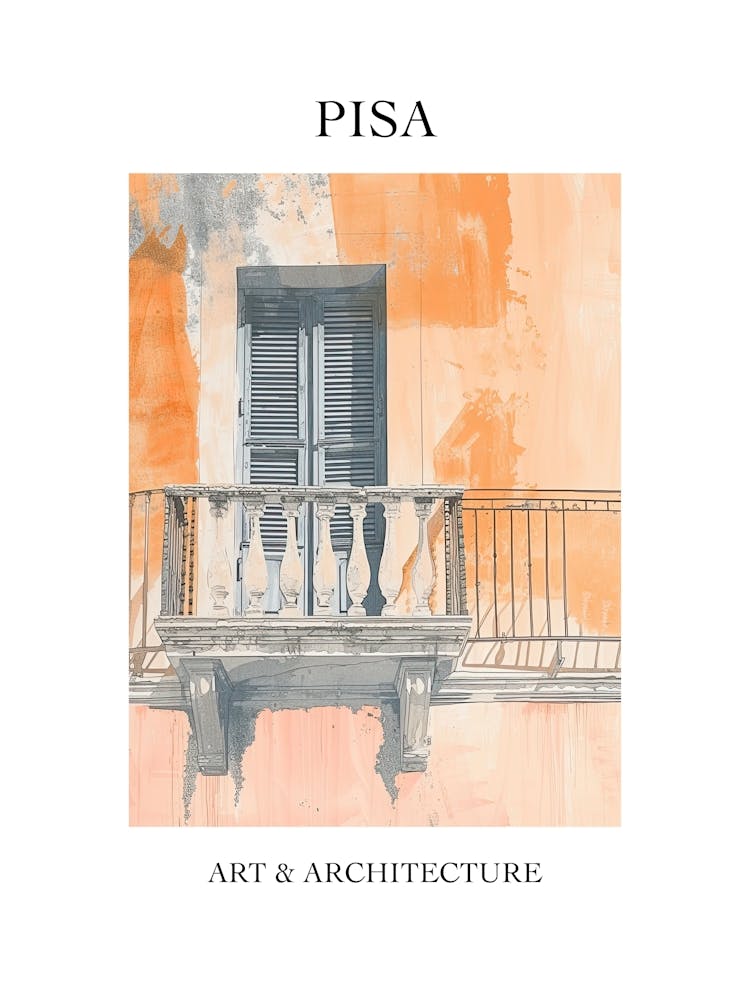 Pisa Travel And Architecture Poster 1
