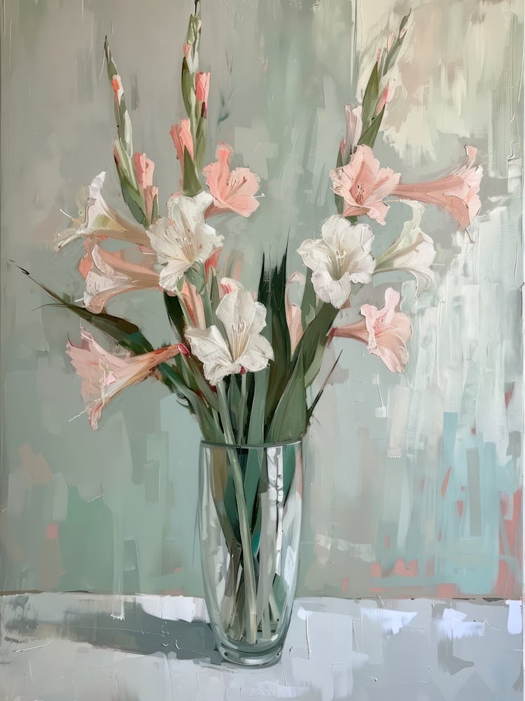 A World Of Flowers Gladiolus 4 Painting