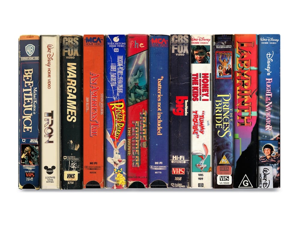 Classic Childrens Films of the 1980s Poster - Vintage VHS Film Print