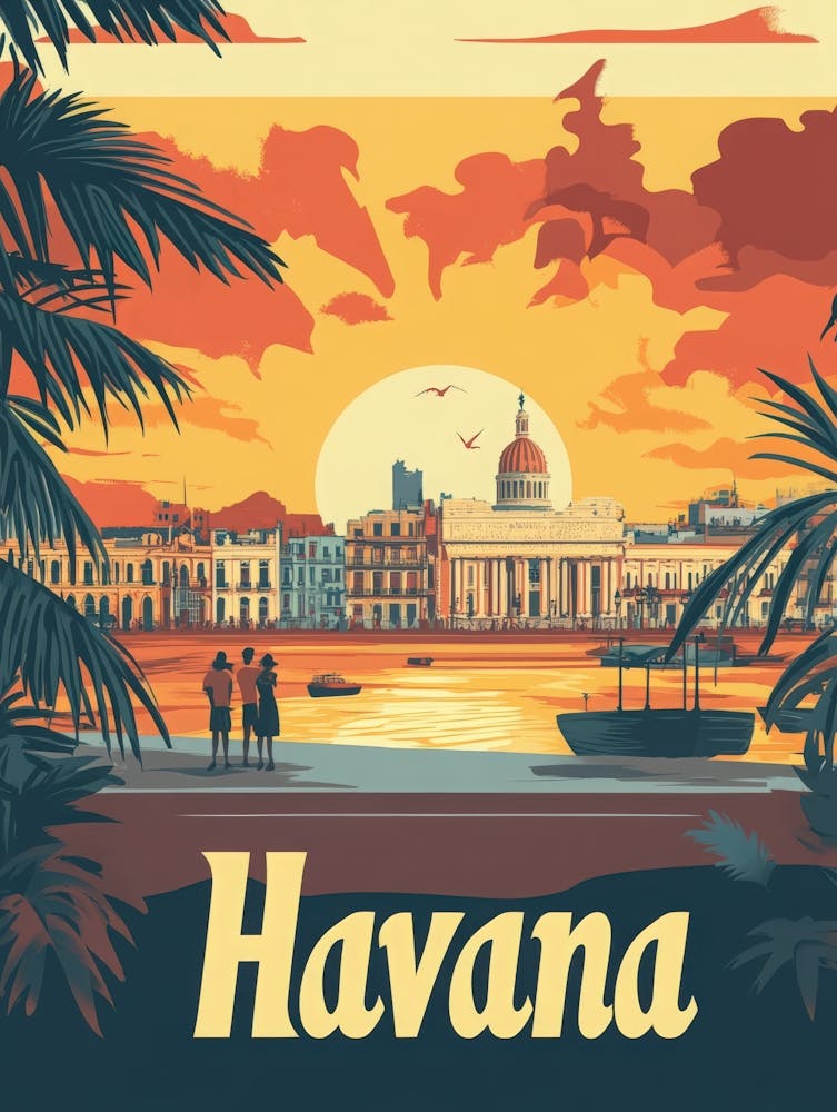 Aihrgdesign A Mid Century Modern Travel Poster For Havana Sho 5fefe2ab 9927 446a Ae9b 3bbfac11d50b 0