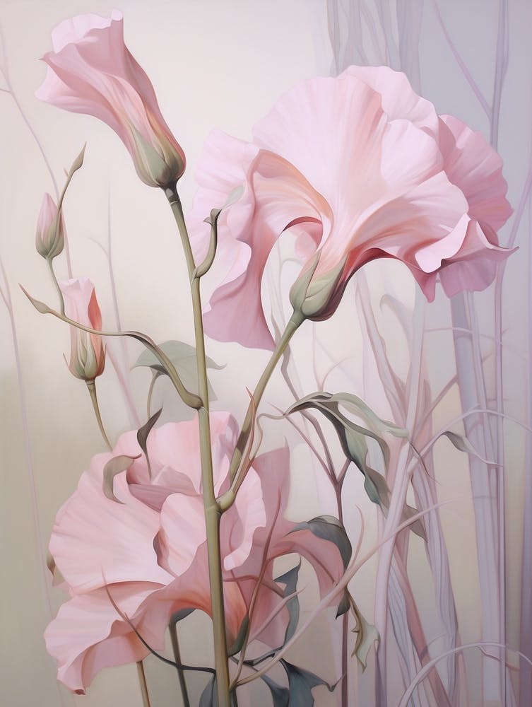 Floral Illustration Sweet Pea 2