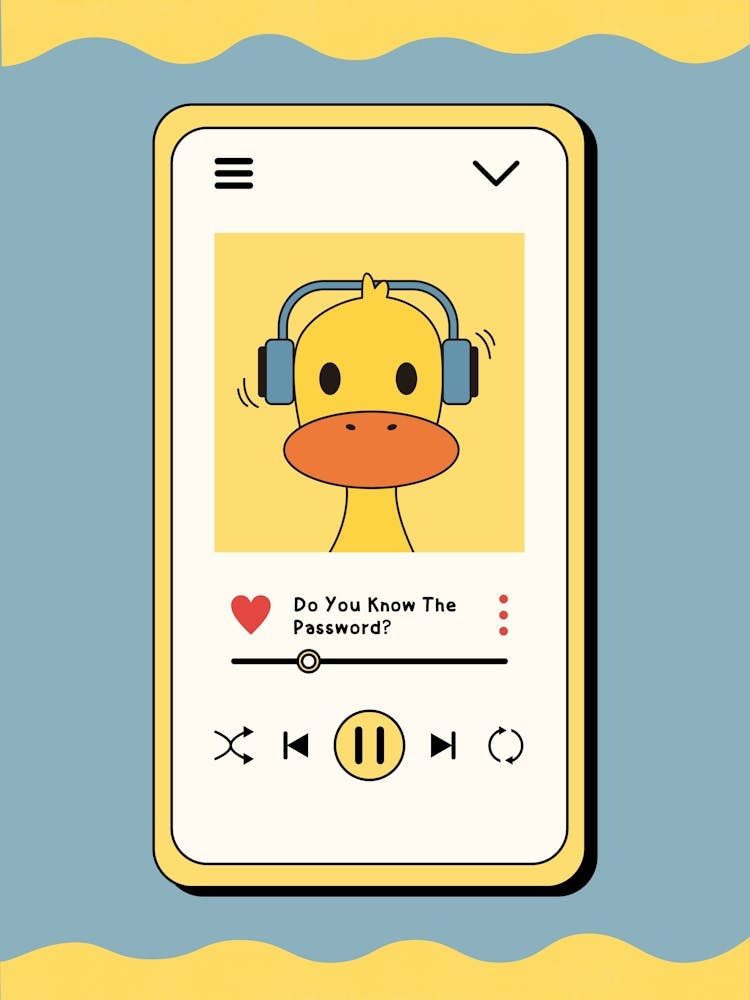 Duck With Headphones