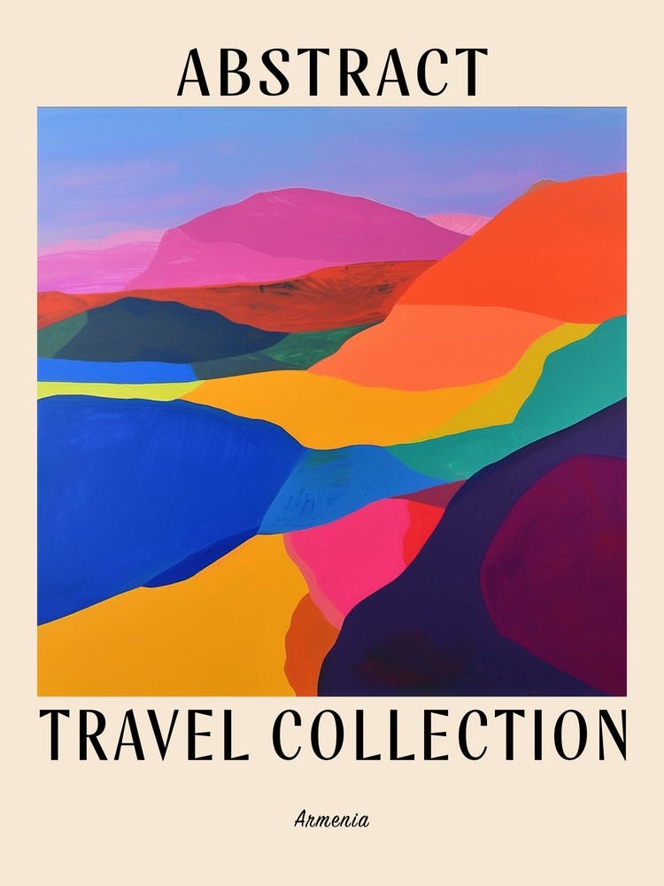Abstract Travel Collection Poster Armenia 2