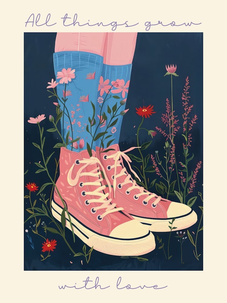 All Things Grow With Love Spring Flowers And Sneakers 1