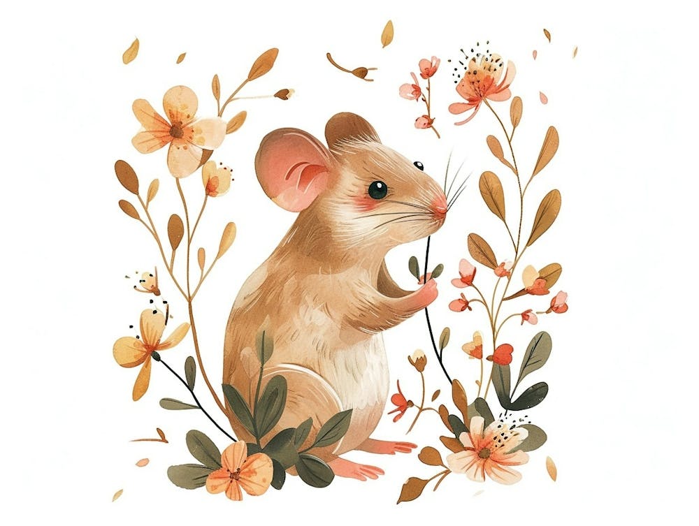 Little Floral Mouse 1