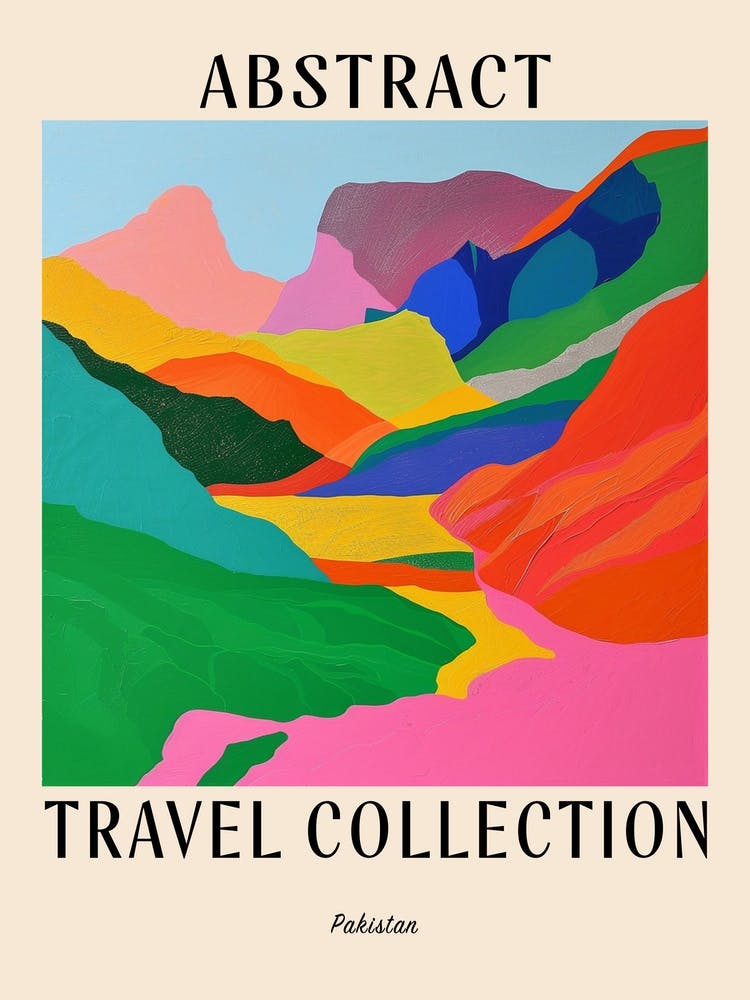 Abstract Travel Collection Poster Pakistan 1