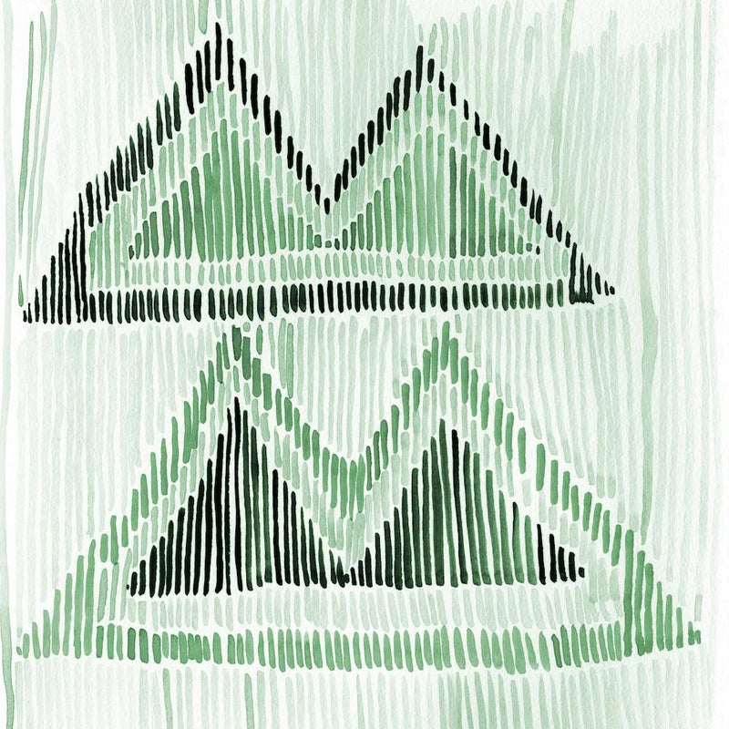Chilili Watercolor Print In Green