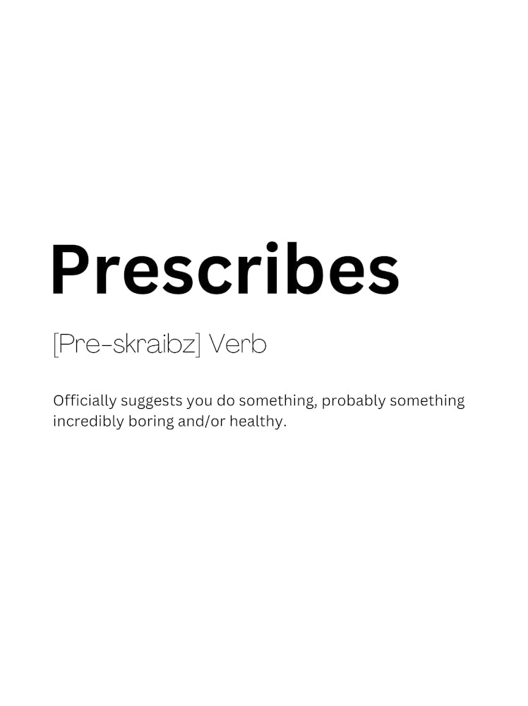 Prescribes Definition Meaning