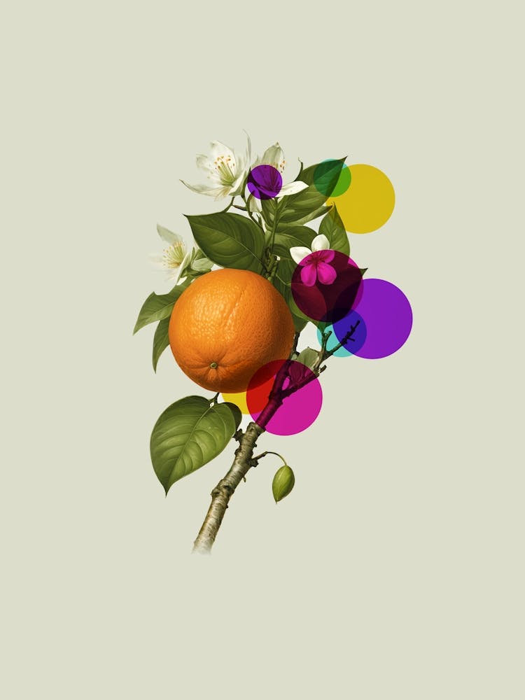 Oranges And Flowers