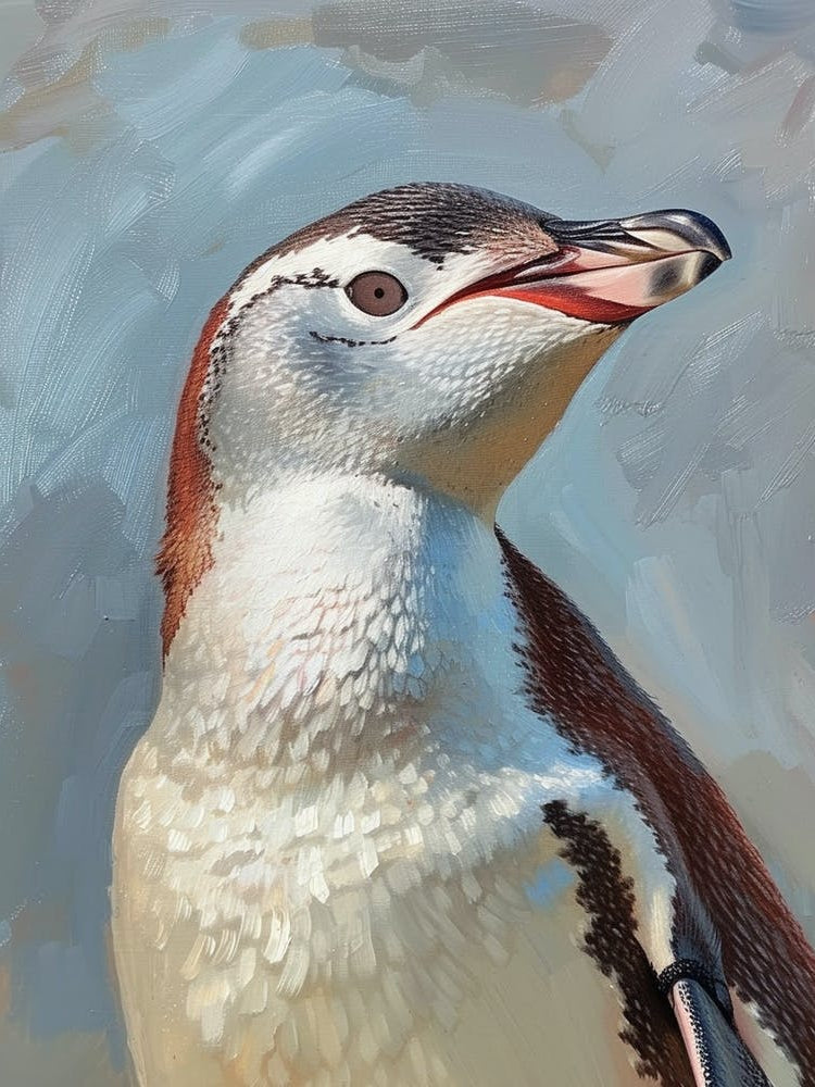 Adlie Penguin Dunedin Taiaroa Head Oil Painting 2