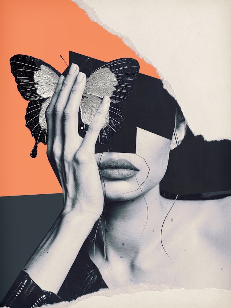 Collage Art Butterflya