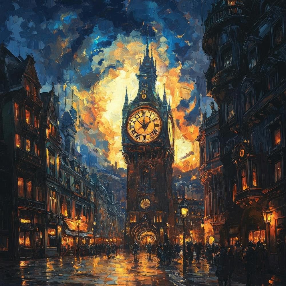 Big Ben At Night Art