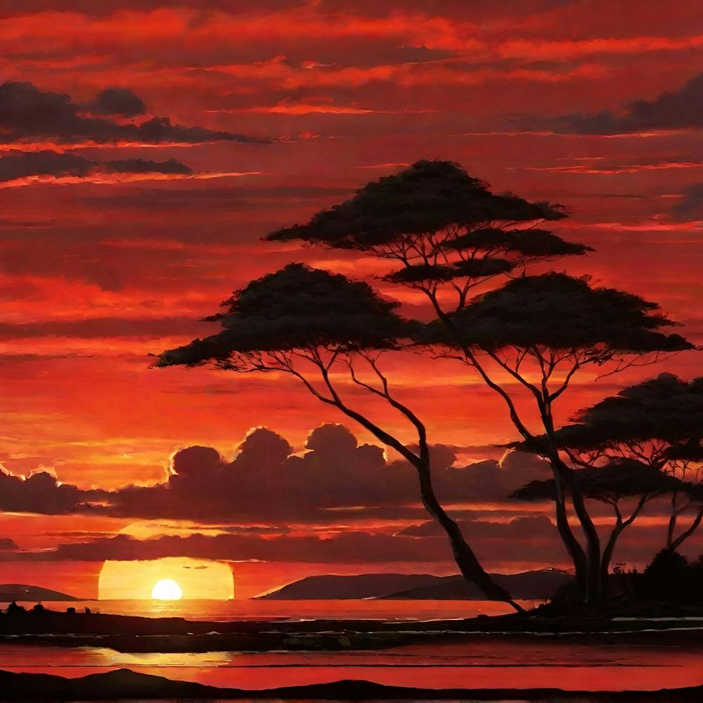sunset nature