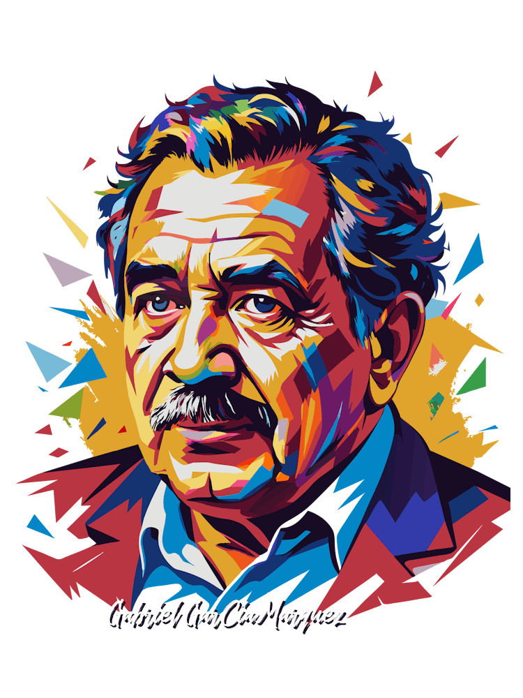 Gabriel García Márquez 02 Portrait WPAP Pop Art