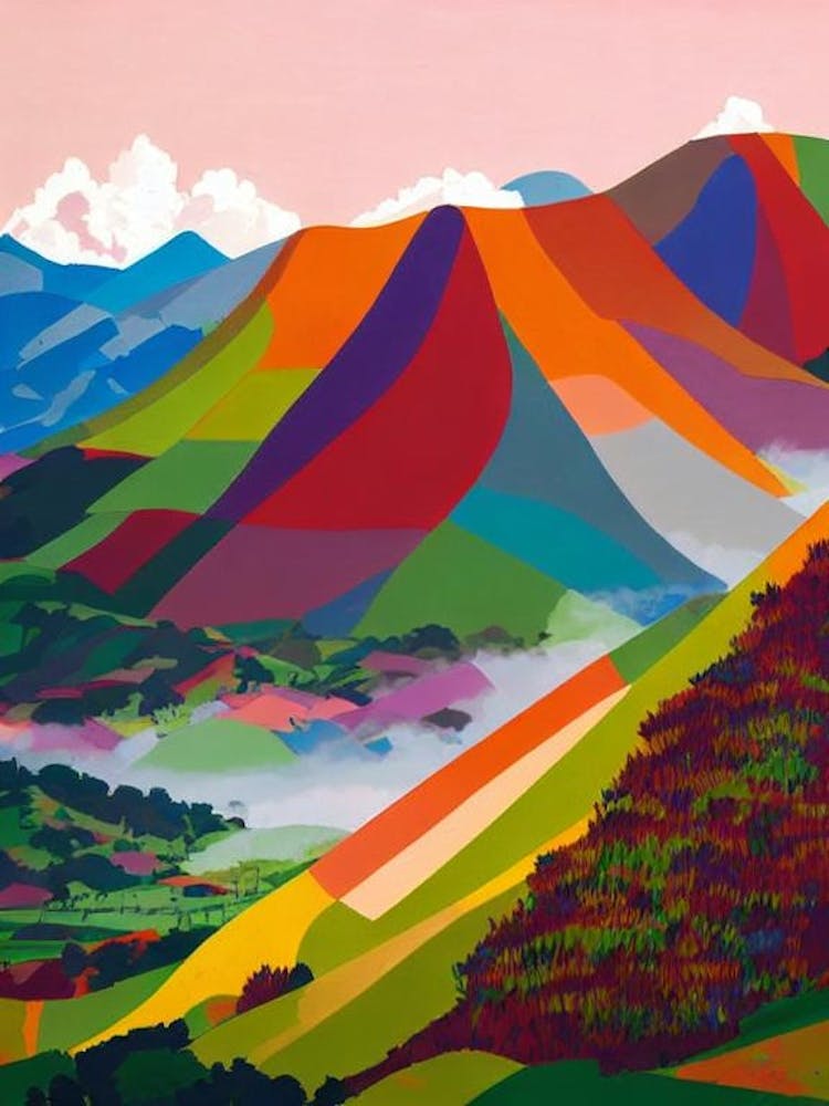 Bromo Tengger Semeru National Park 1 Indonesia Abstract Colourful