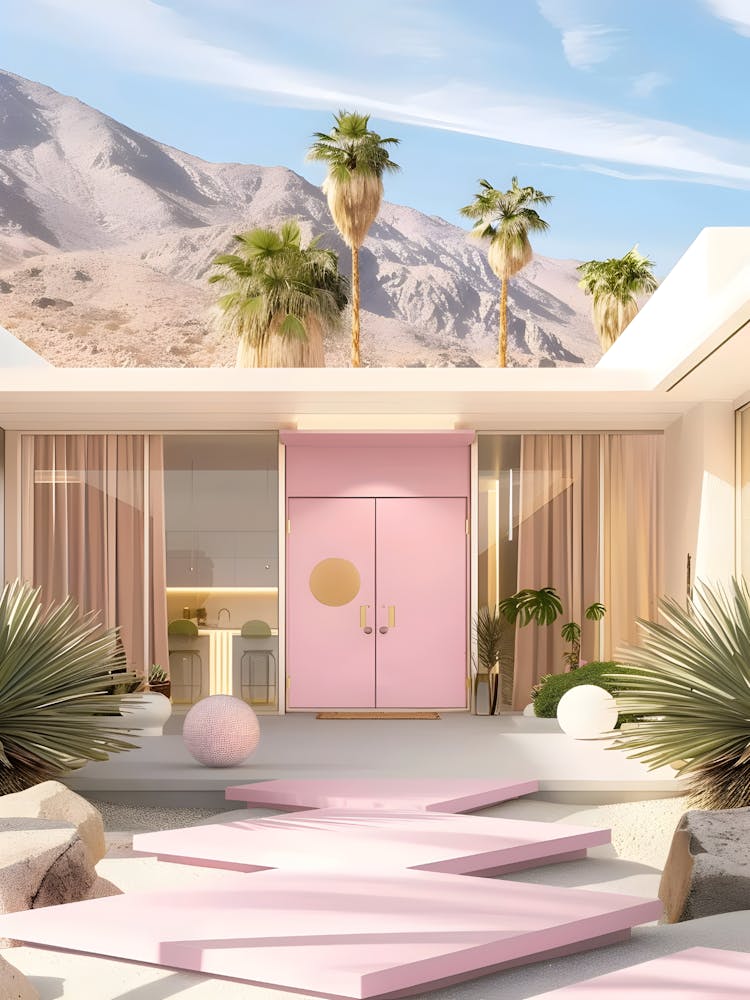 Pink House In Palm Springs