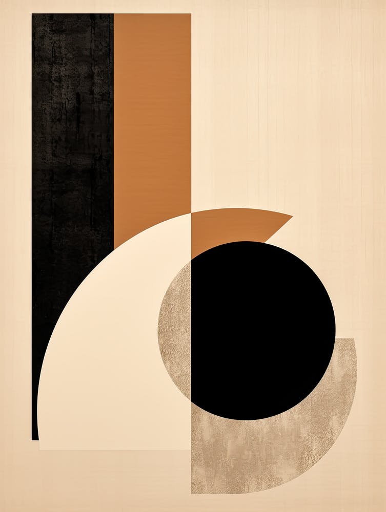 Bauhaus Rhapsody: Celestial Beige Circle