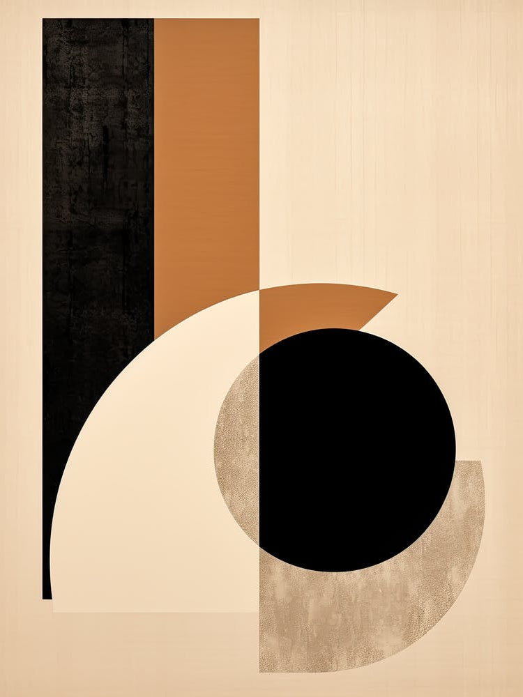 Bauhaus Rhapsody: Celestial Beige Circle
