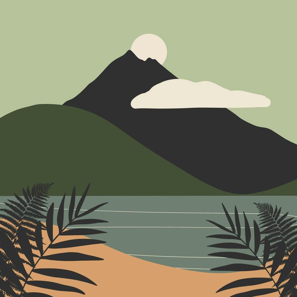 Landscape With Palm Trees