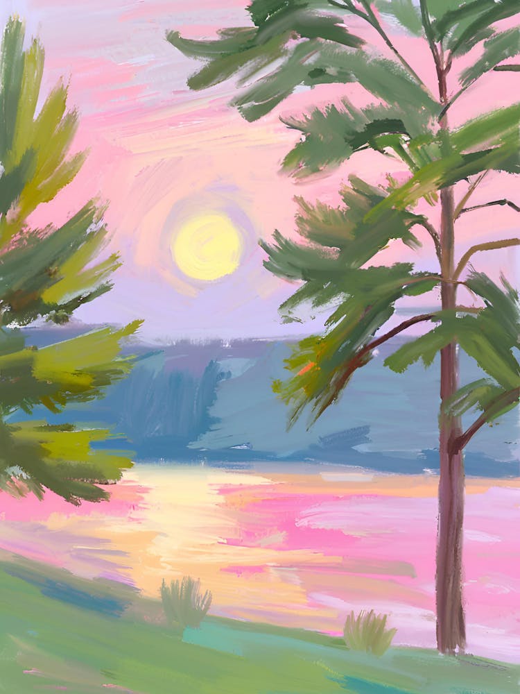 Sonnenuntergang am See 1