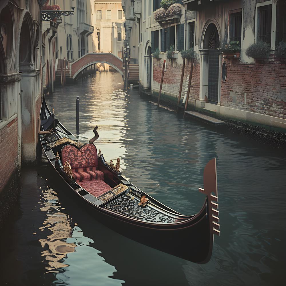 Gondel Venedig Italien Canal Grande Wasserarchitektur Reisestadt Europa Urlaub Gebäude Häuser