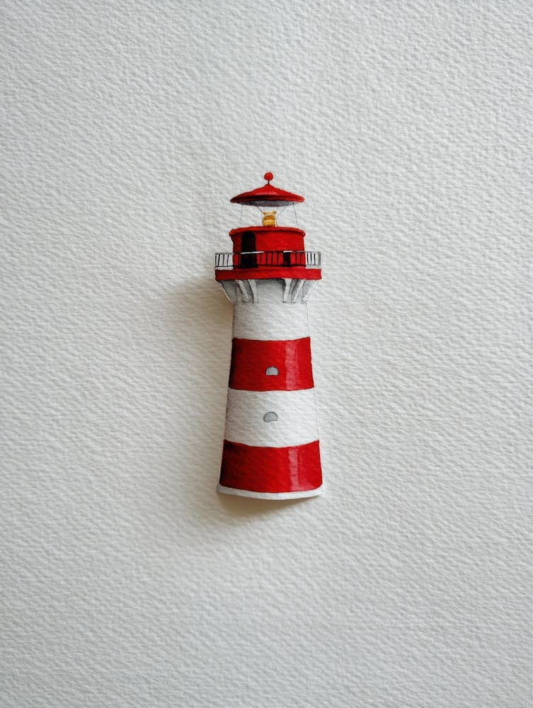 Red And White Lighthouse