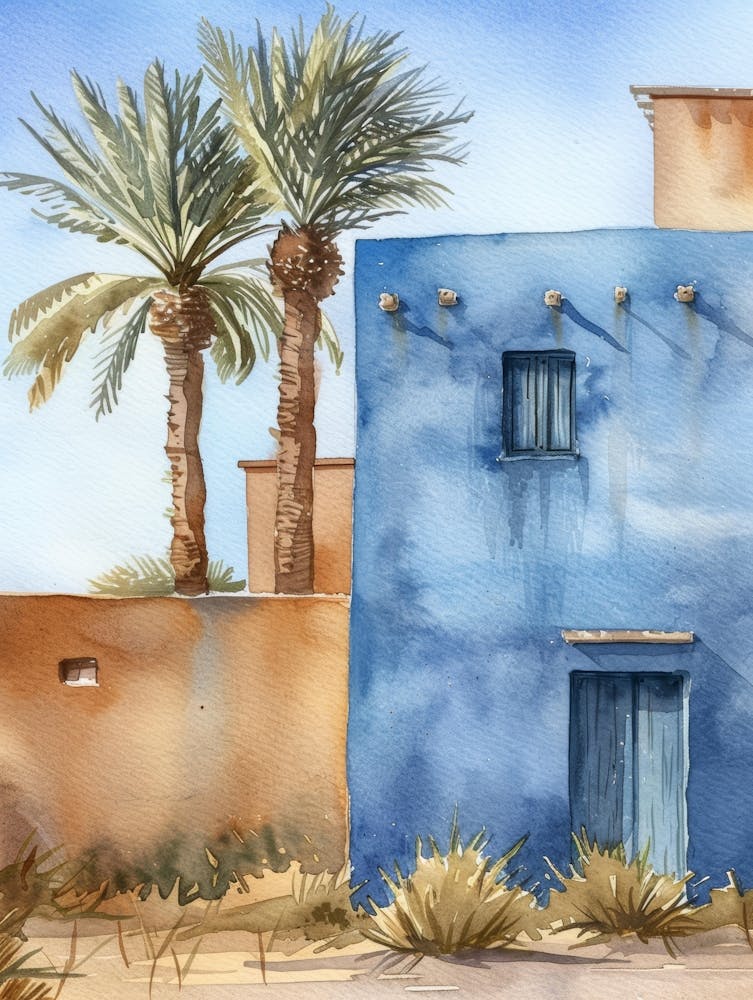 Blue House In Morocco 6