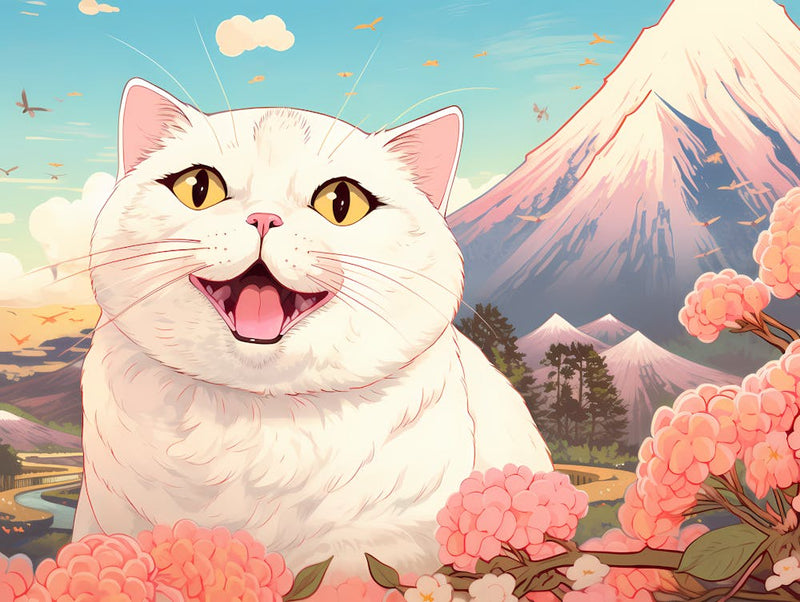 White Cat In The Mountains