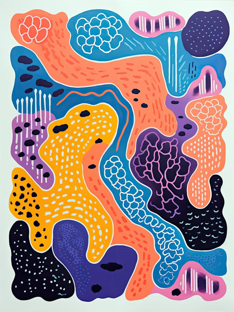 Ethereal Maze Transcendental Fluid Art