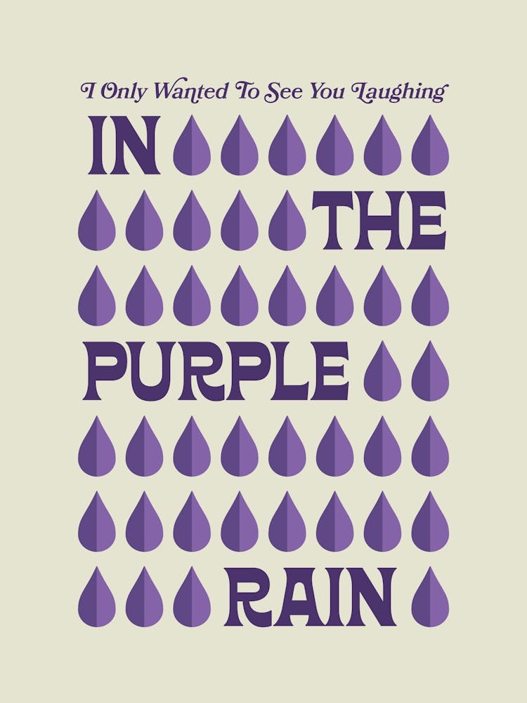 Prince - Purple Rain - Beige