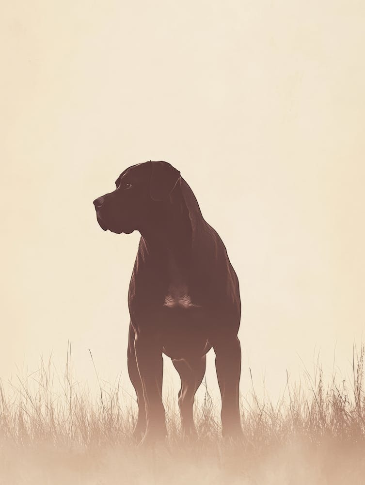 Bulldog.Generated AI. Wall