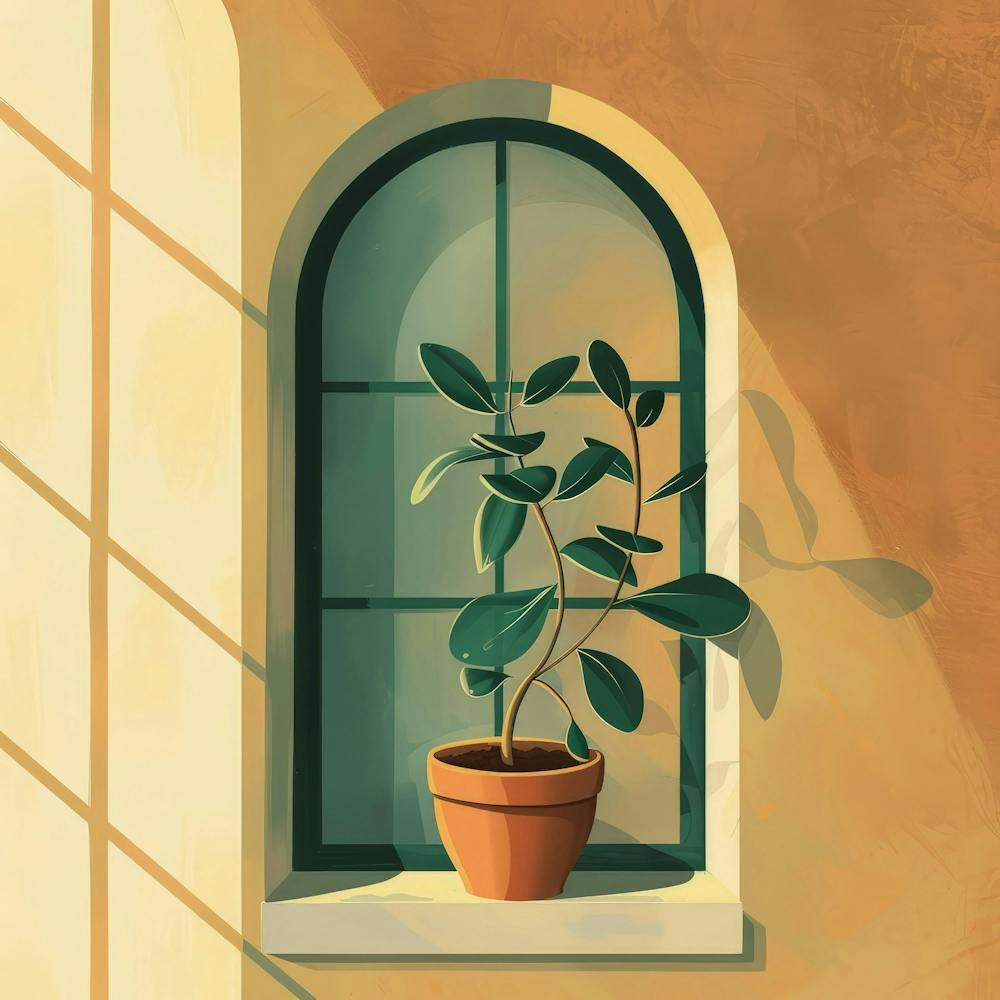 Window With A Plant 3