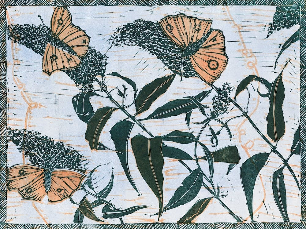 Butterflies On Buddleia