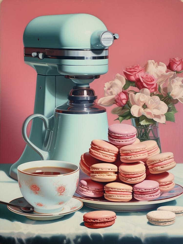 Macarons Vintage Cookbook Style 1