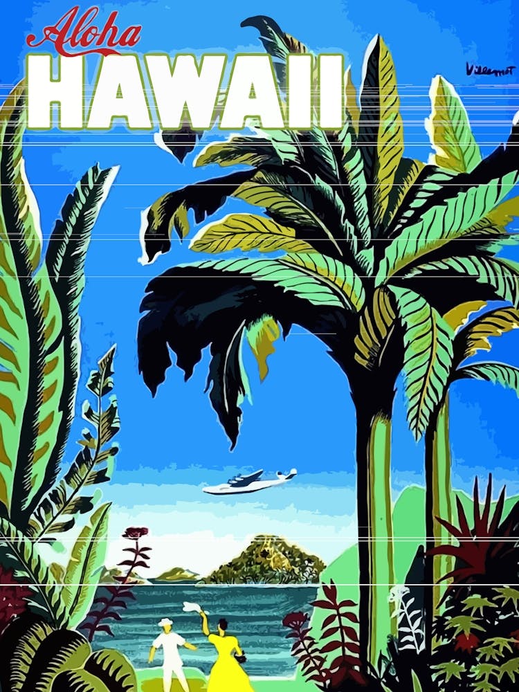 Aloha From Hawaii, Travel Poster