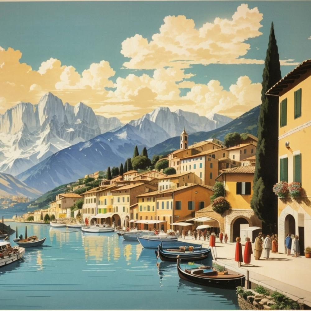 Italy Vintage Travel Poster
