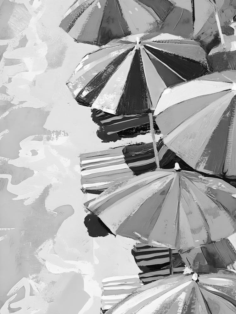 Umbrellas On The Beach 14