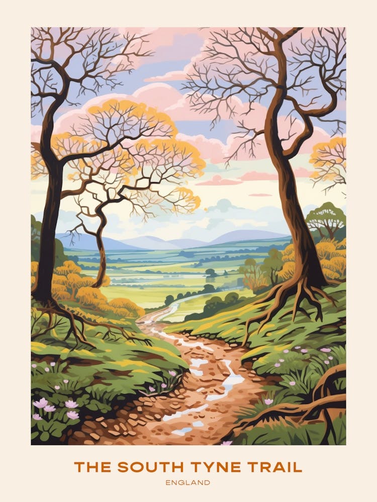 The South Tyne Trail England Hike Poster