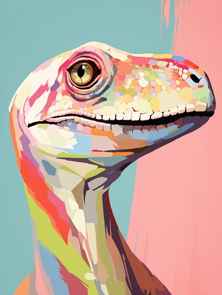 Colourful Dinosaur Compsognathus 1