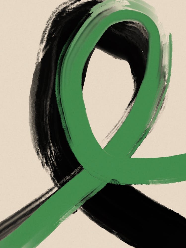 Black And Green No 1