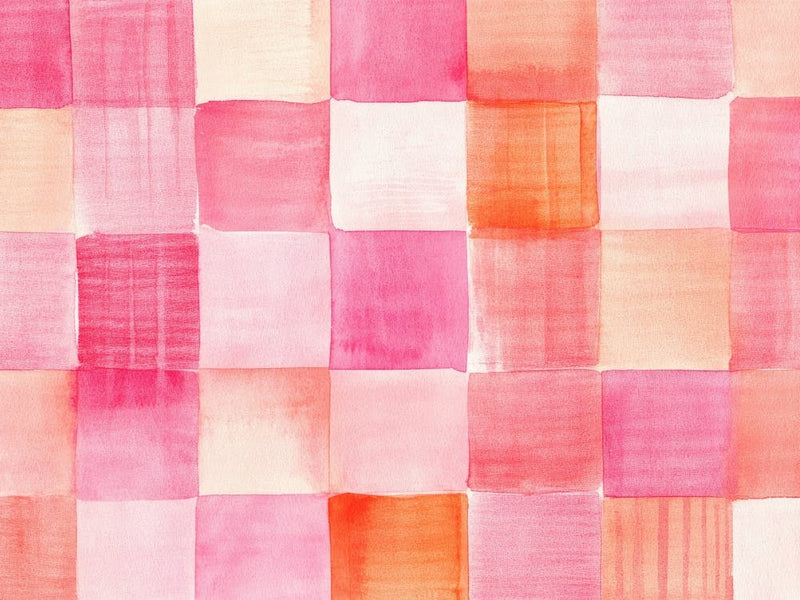 Pink And Orange Squares
