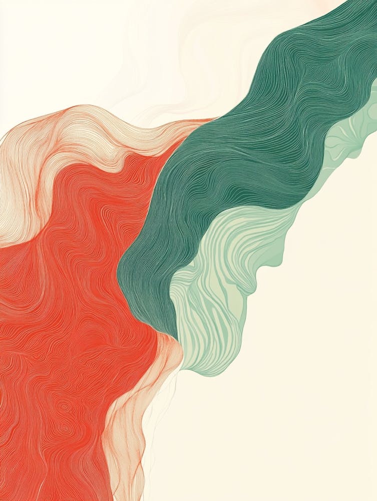 Abstract Wave Painting