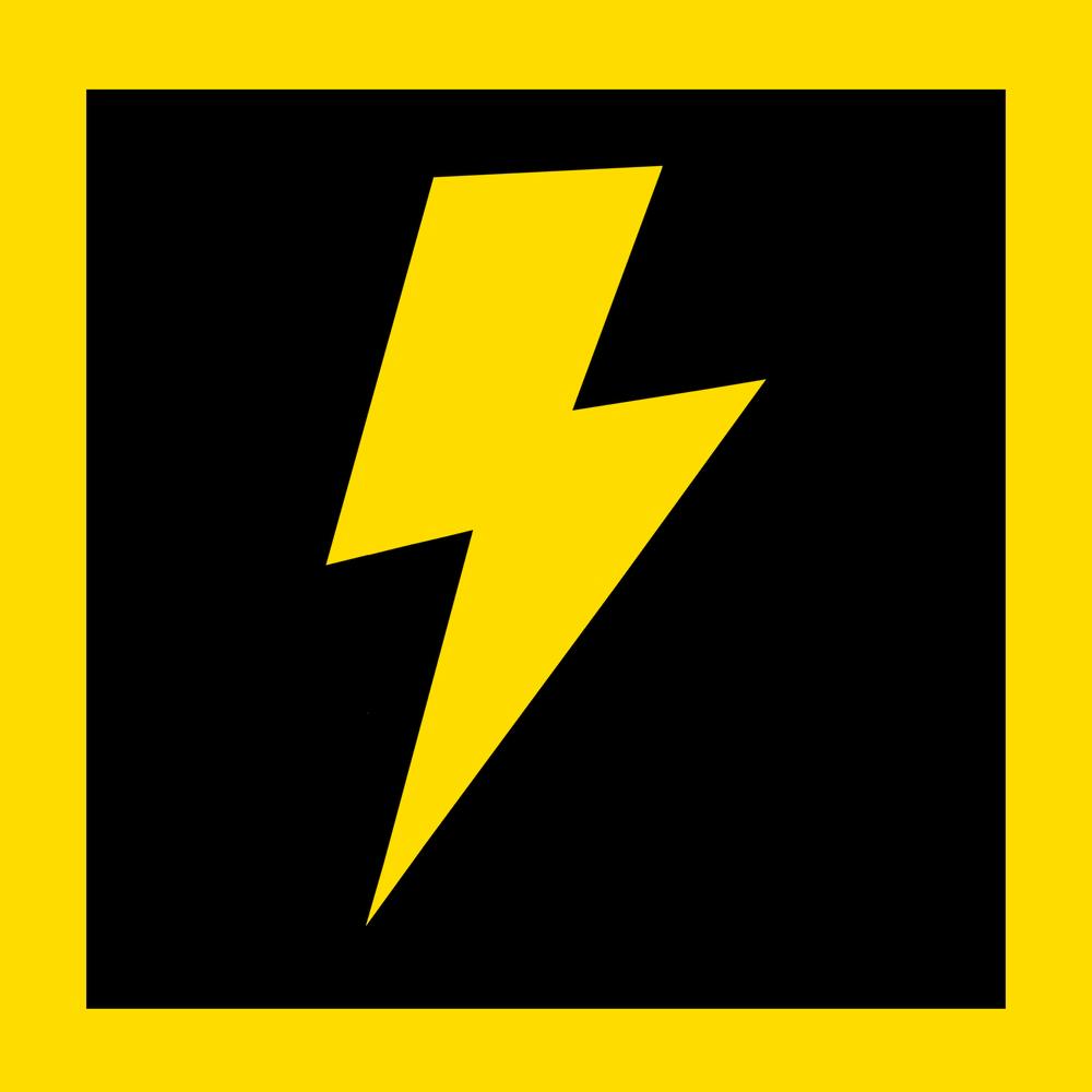 Lightning Bolt Yellow and Black
