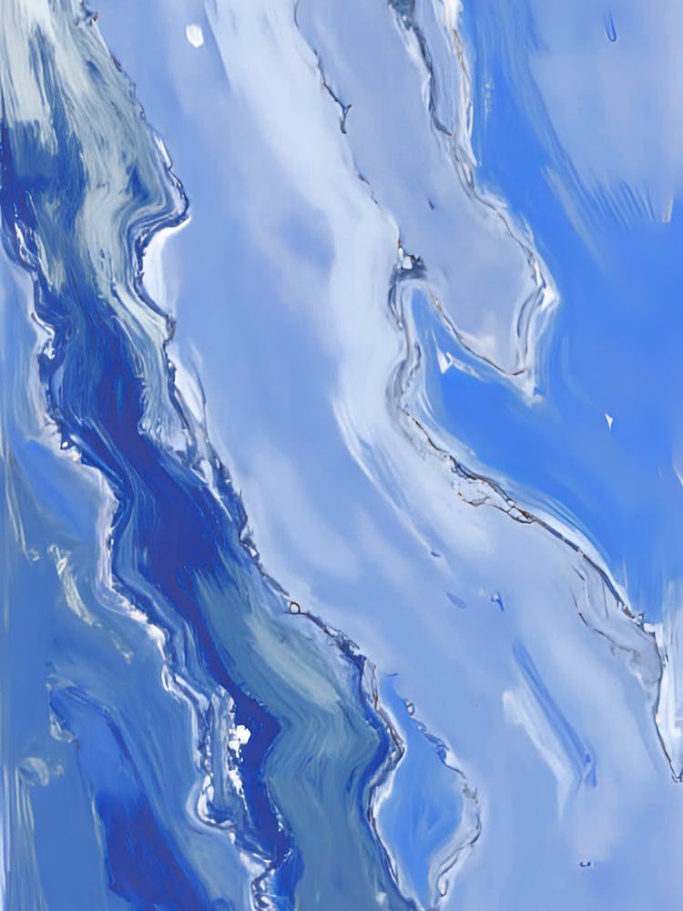 Abstract Blue Painting