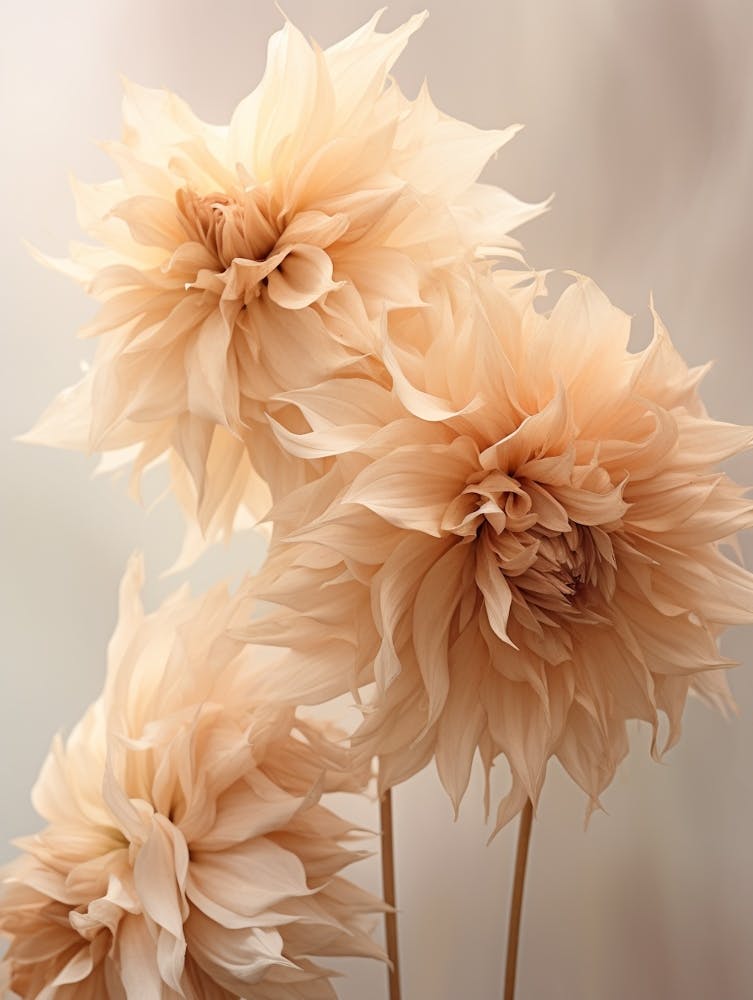 Boho Dried Flowers Dahlia 2