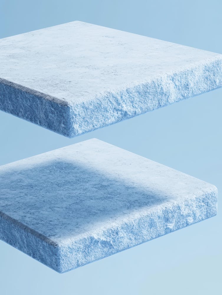 Two Squares Of Foam