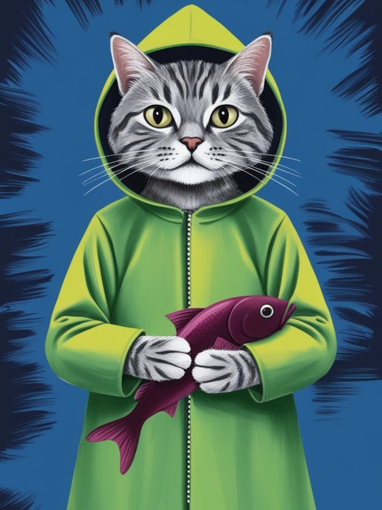 Cat With Fish 2