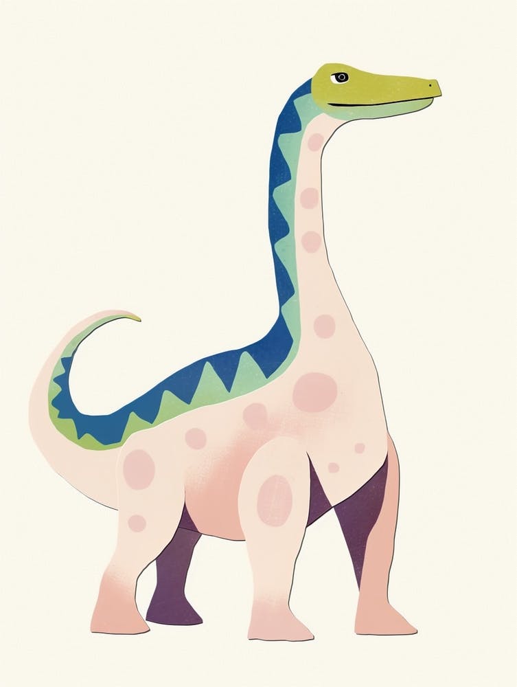 Nursery Dinosaur Art Omeisaurus