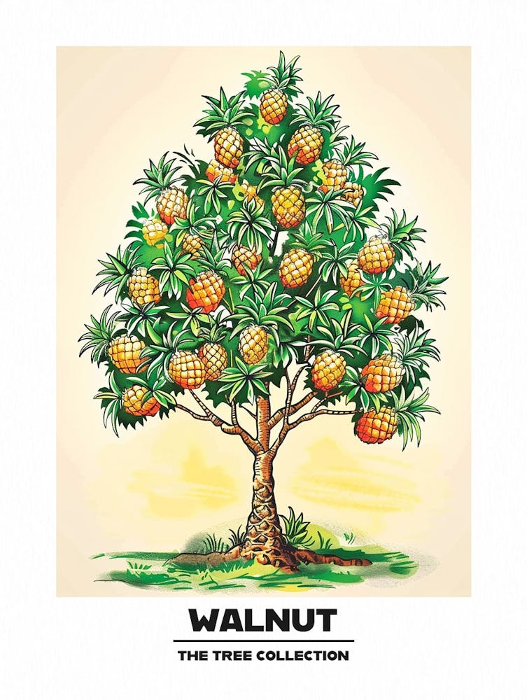 Walnut Tree Storybook Illustration 2 Poster